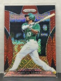 Marcus Semien 2019 Panini Prizm Red Mojo (#126/299) Prizm #217