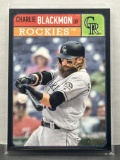 Charlie Blackmon 2019 Topps Brookly Collection Black (#7/75) Border #12