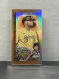 Emmanuel Rivera 2022 Topps Allen and Ginter Chrome Orange (#23/25) Refractor Mini Rookie RC #157