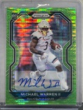 Michael Warren II 2020 Panini Prizm Neon Green Pulsar Rookie RC Auto #345
