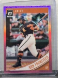 Andrew McCutchen 2018 Panini Donruss Optic Nicknames Pink Prizm Parallel #125
