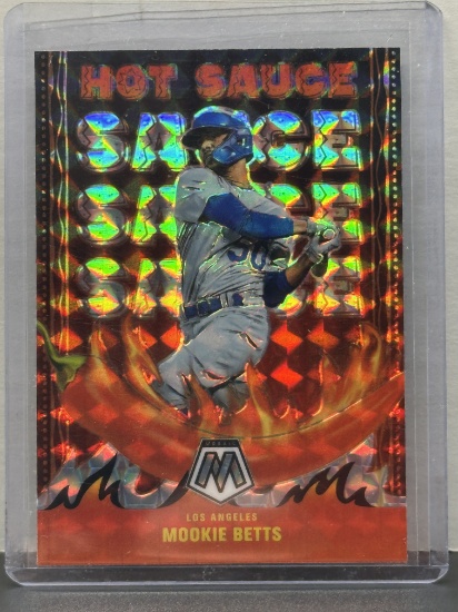Mookie Betts 2022 Panini Mosaic Silver Mosaic Prizm Hot Sauce Insert #HS-1