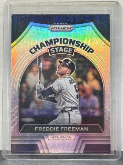 Freddie Freeman 2022 Panini Prizm Championship Stage Silver Prizm Insert #CS-2