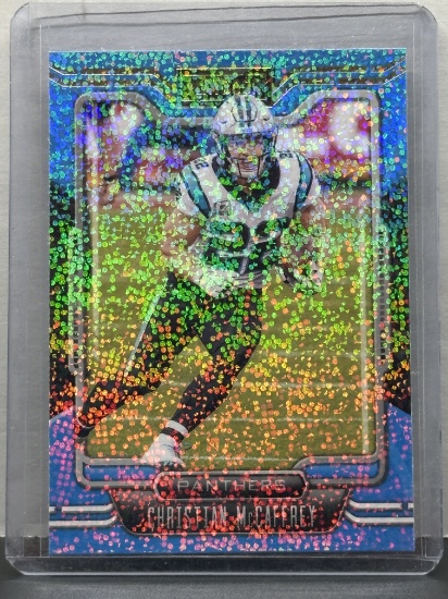 Christian McCaffrey 2021 Panini Playbook Sparkle Parallel #12