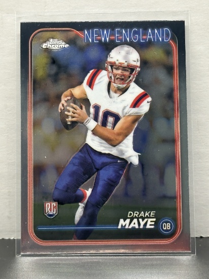 Drake Maye 2024 Topps Chrome Rookie RC #203