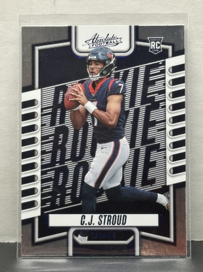 CJ Stroud 2023 Panini Absolute Blue Foil Rookie RC #102