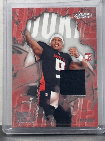 Michael Penix Jr. 2024 Panini Absolute Rookie Force Jersey Patch RC Insert #RF-MPJ