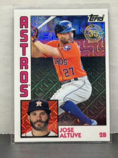 Jose Altuve 2019 Topps Chrome 1984 Design Mojo Refractor Insert #T84-11