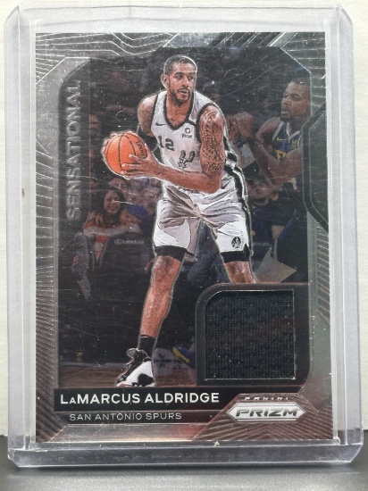 LaMarcus Aldridge 2020-21 Panini Prizm Sensational Swatches Patch Insert #SSW-LAL