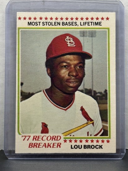 Lou Brock 1978 O-Pee-Chee OPC Record Breaker #236