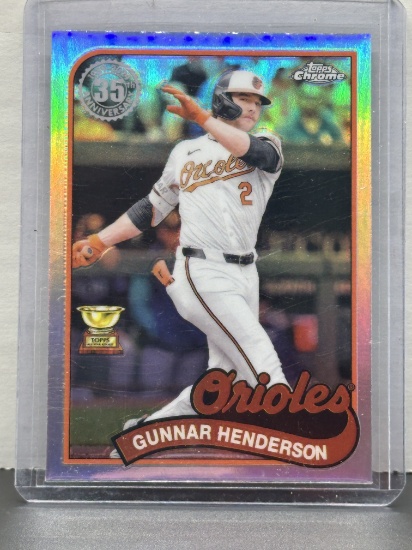 Gunnar Henderson 2024 Topps ChromeRookie Cup 1989 Design Refractor Insert #89CU-12