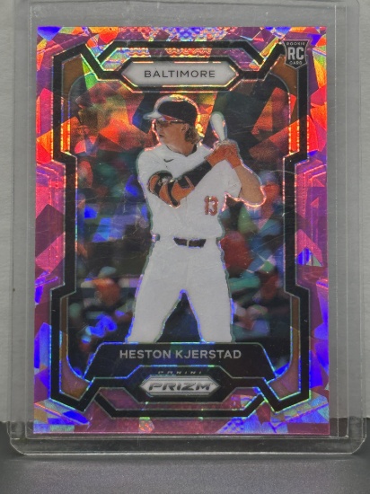 Heston Kjerstad 2024 Panini Prizm Pink Cracked Ice Prizm Rookie RC #147