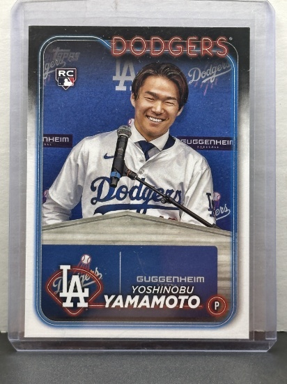 Yoshinobu Yamamoto 2024 Topps Complete Sets Image Variation Rookie RC #553