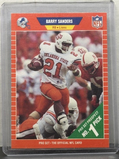 Barry Sanders 1989 Pro Set Rookie RC #494