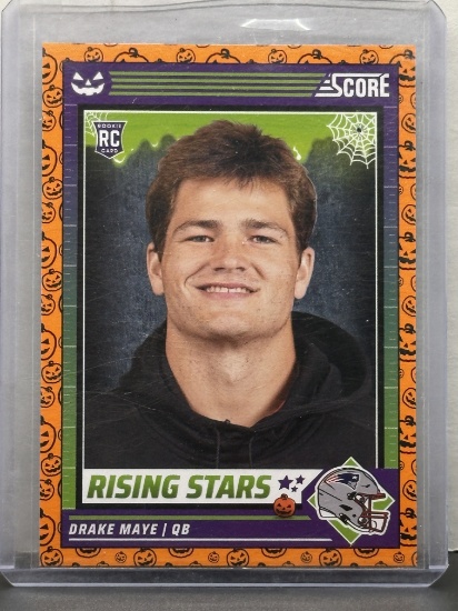 Drake Maye 2024 Panini Score-A-Treat Orange Border Rookie RC #17