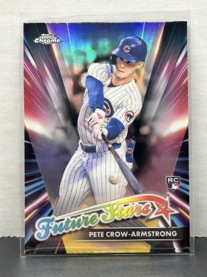 Pete Crow-Armstrong 2024 Topps Chrome Future Stars Refractor Rookie RC Insert #FSU-19
