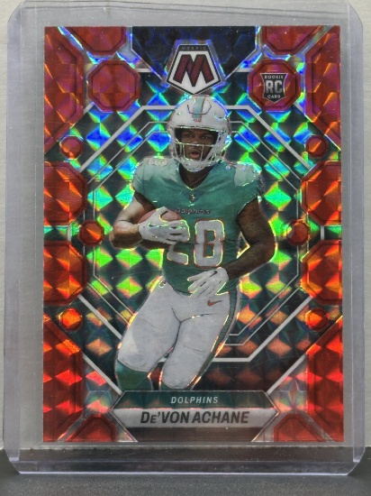 De'Von Achane 2023 Panini Mosaic Red Mosaic Prizm Rookie RC #312
