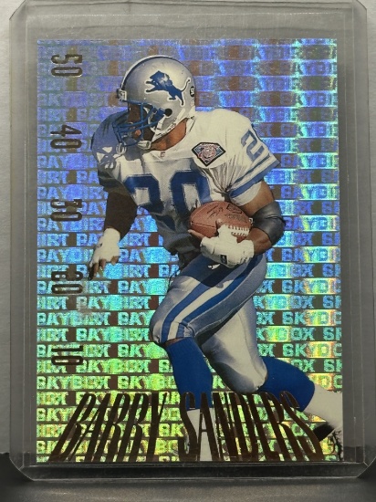 Barry Sanders 1995 Skybox Premium Paydirt Gold Insert #PD23