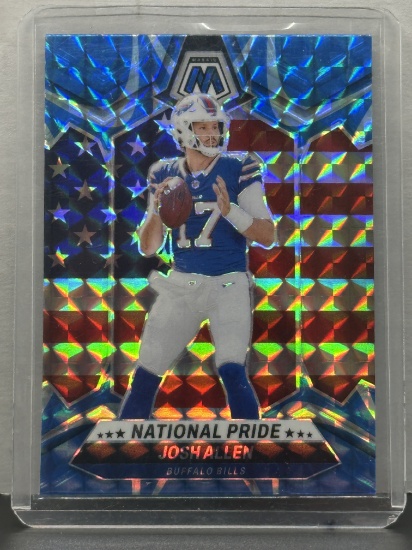 Josh Allen 2024 Panini Mosaic National Pride Blue Mosaic Prizm #254