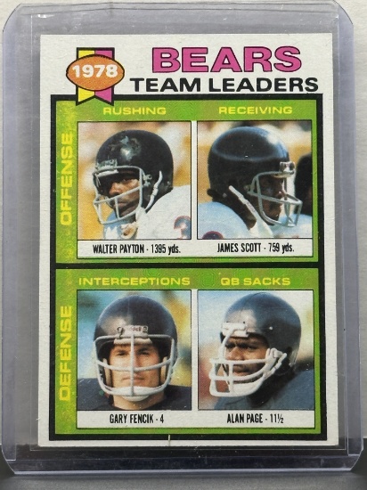 Walter Payton Gary Fencik 1979 Topps Team Leaders #132