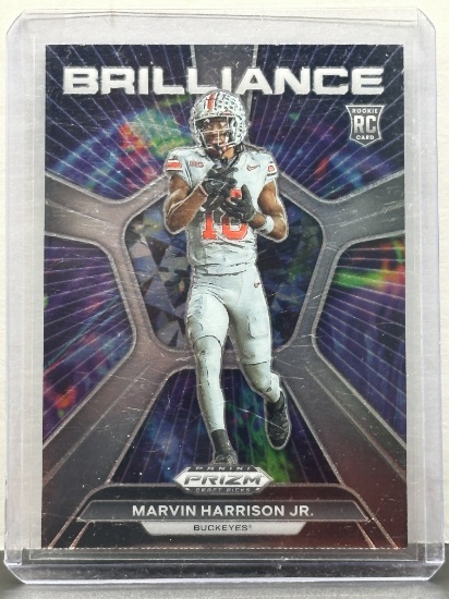 Marvin Harrison Jr. 2024 Panini Prizm Draft Picks Brilliance Rookie RC Insert #BR-MHJ