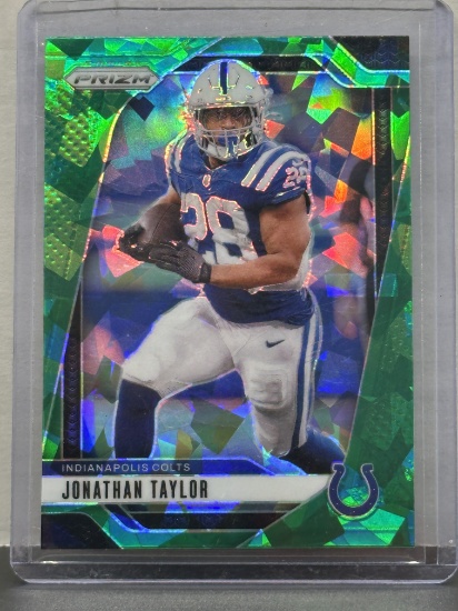 Jonathan Taylor 2024 Panini Prizm Green Cracked Ice Prizm #121