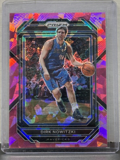 Dirk Nowitzki 2022-23 Panini Prizm Pink Cracked Ice Prizm #298