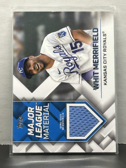 Whit Merrifield 2022 Topps Major League Material Game Used Jersey Patch Insert #MLM-WM