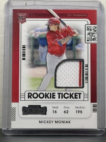 Mickey Moniak 2021 Panini Contenders Rookie Ticket Jersey Patch RC Insert #RTJ-MM