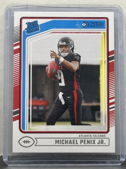 Michael Penix Jr. 2024 Panini Donruss Rated Rookie RC #308