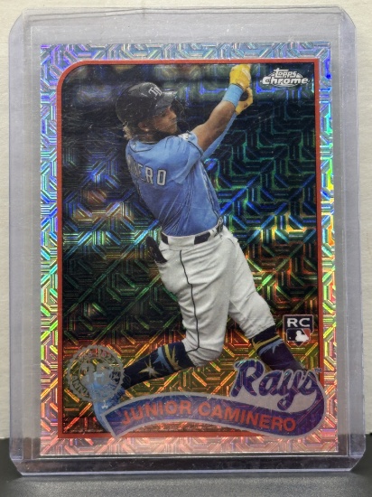 Junior Caminero 2024 Topps Chrome 1989 Design Mojo Refractor Rookie RC Insert #T89C-34