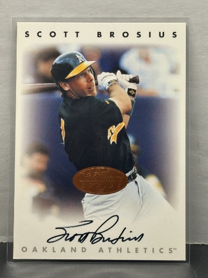 Scott Brosius 1996 Leaf Signature Bronze Auto