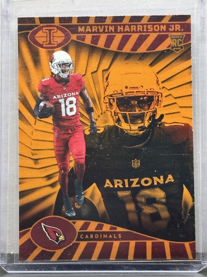 Marvin Harrison Jr. 2024 Panini Illusions Trophy Collection Orange Rookie RC #3