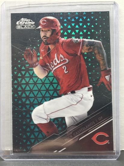 Nick Castellanos 2020 Topps Chrome Black Green (#88/99) Refractor #28