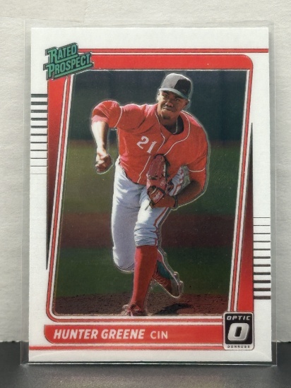 Hunter Greene 2021 Panini Donruss Optic Rated Prospect Rookie RC #RP13