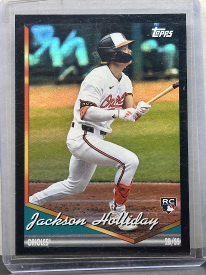 Jackson Holliday 2024 Topps Archives Black Foil Rookie RC #293