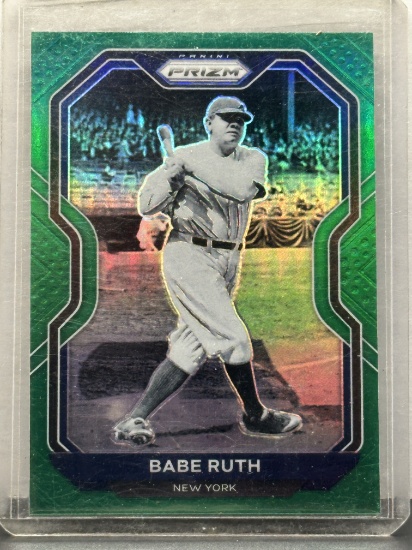 Babe Ruth 2021 Panini Prizm Green Prizm #182
