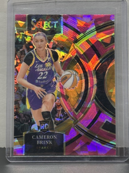 Cameron Brink 2024 Panini Select Premier Level Pink Cracked Ice Prizm Rookie RC #191