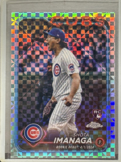 Shota Imanaga 2024 Topps Chrome Rookie Debut X-Fractor Refractor RC #USC95