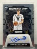 Donovan Clingan 2024 Panini Prizm Draft Picks Signing Day Rookie RC Auto #SD-DON