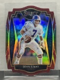 John Elway 2020 Panini Select Premier Level Red Prizm Die Cut #119