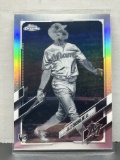 Jazz Chisholm Jr. 2021 Topps Chrome Negative Refractor Rookie RC #144