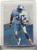 Barry Sanders 1995 Pacific Collection Triple Folders Crystalline Acetate Insert #CR15