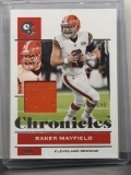 Baker Mayfield 2021 Panini Chronicles Jersey (#195/199) Patch #22