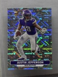 Justin Jefferson 2023 Panini Sticker Mini Panini Foil Parallel #416