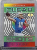 Justin Herbert 2021 Panini Illsuions Clear Shots Acetate Insert #CS-1