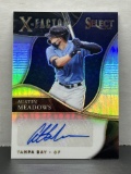 Austin Meadows 2021 Panini Select X-Factor Silver Prizm (#21/35) Auto #XFS-AM