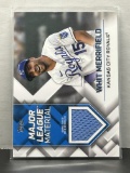 Whit Merrifield 2022 Topps Major League Material Game Used Jersey Patch Insert #MLM-WM