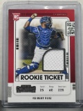 Keibert Ruiz 2021 Panini Contenders Rookie Ticket Jersey Patch RC Insert #RTJ-KR