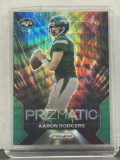 Aaron Rodgers 2023 Panini Prizm Prizmatice Green Wave Prizm Insert #8
